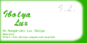 ibolya lux business card